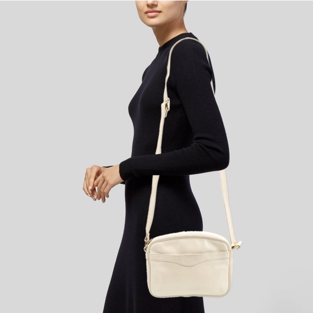 Longchamp vintage leather crossbody bag
